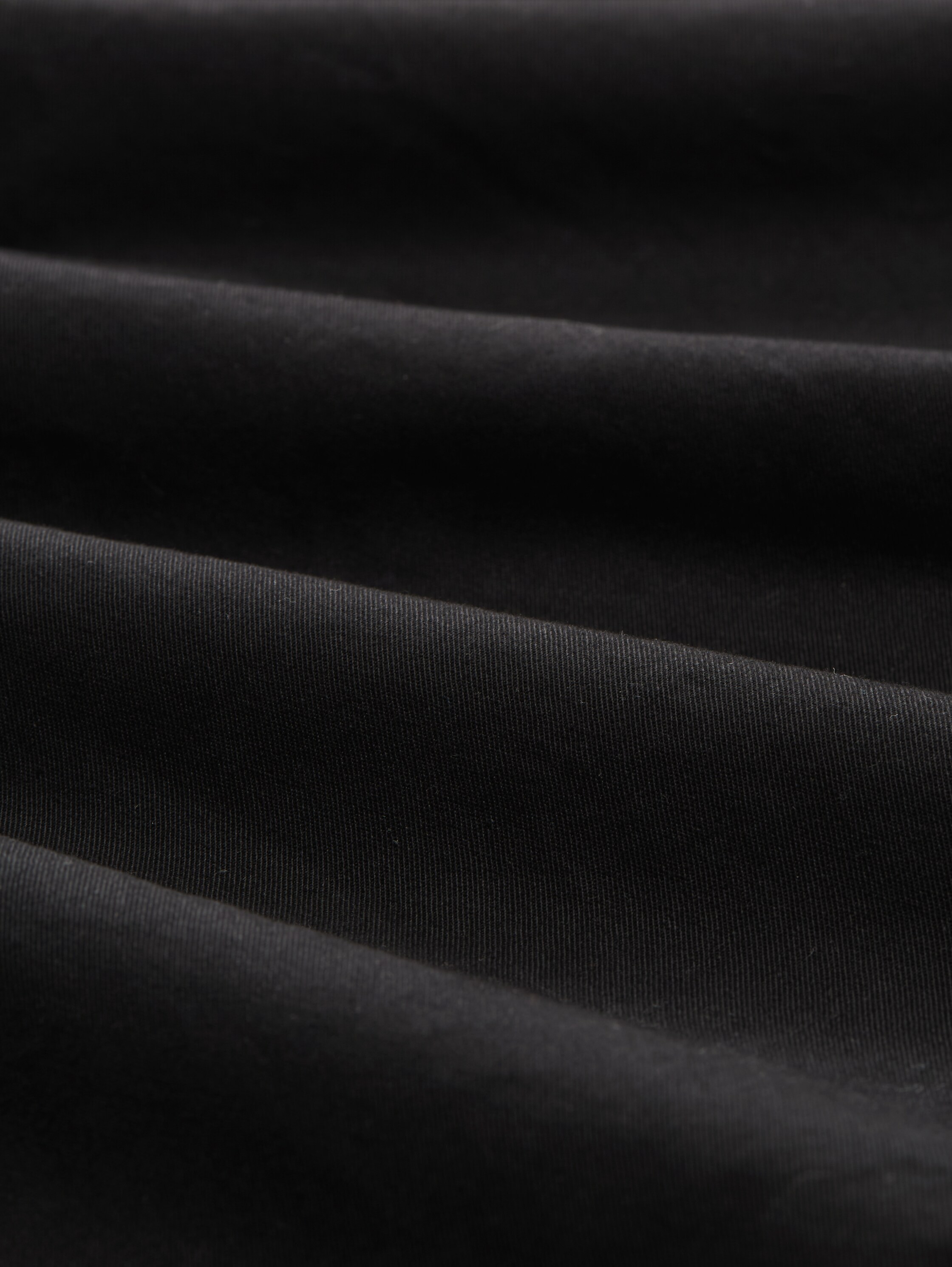 Regular Shorts mit Gummibund aus Baumwolle - black - 