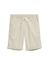 Ausgewählt, Regular Shorts mit Gummibund aus Baumwolle von Tom Tailor, braun