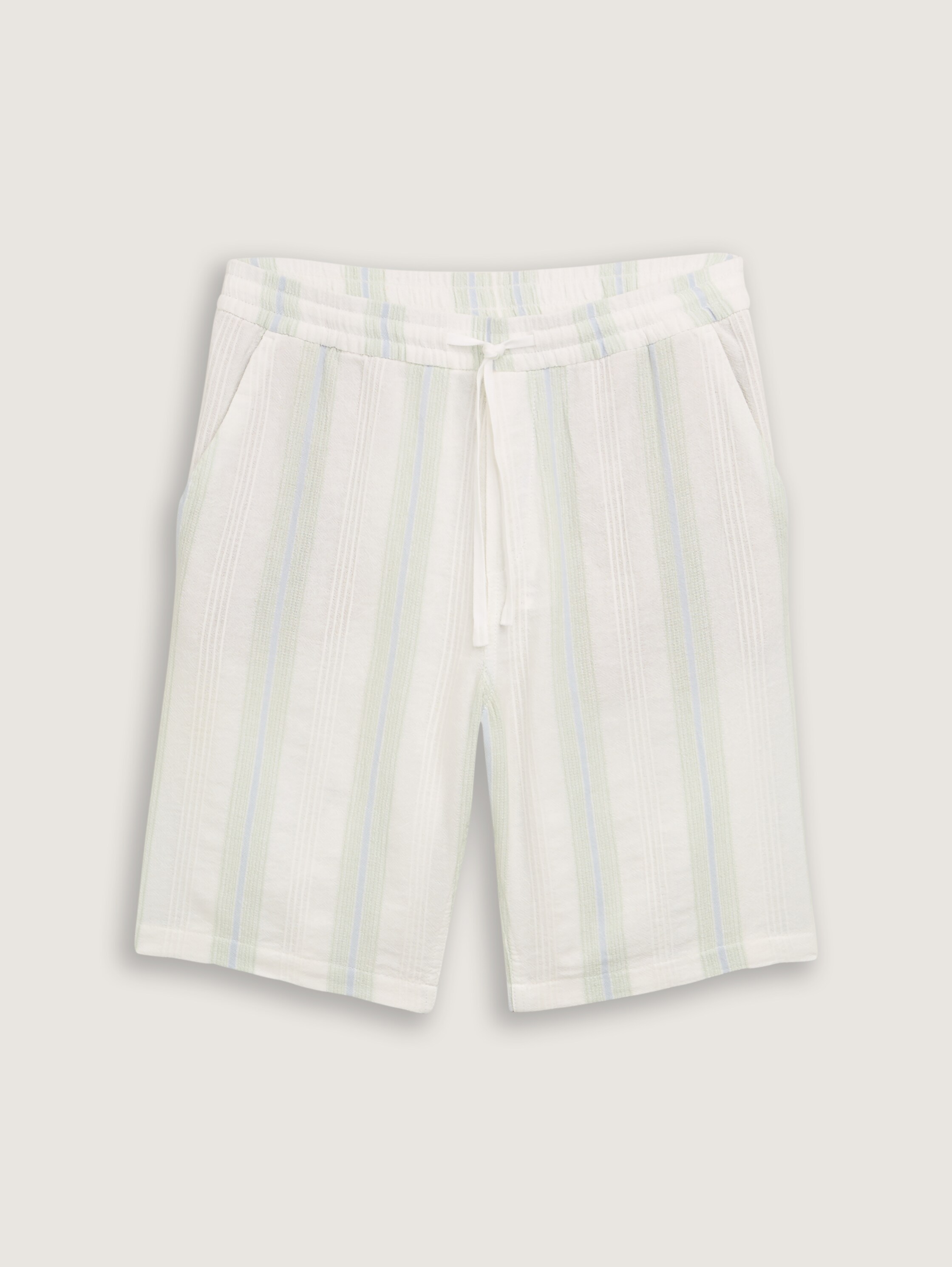 Relaxed Fit Shorts aus Baumwolle - off_white_big_structure_stripe - 