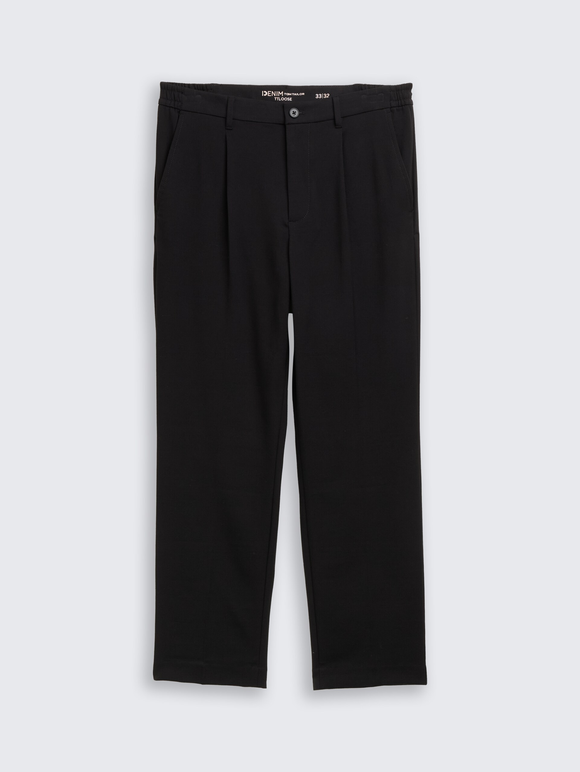 TTLoose Chino Hose mit Bügelfalte - Black - Vorder-Produkt-Ansicht