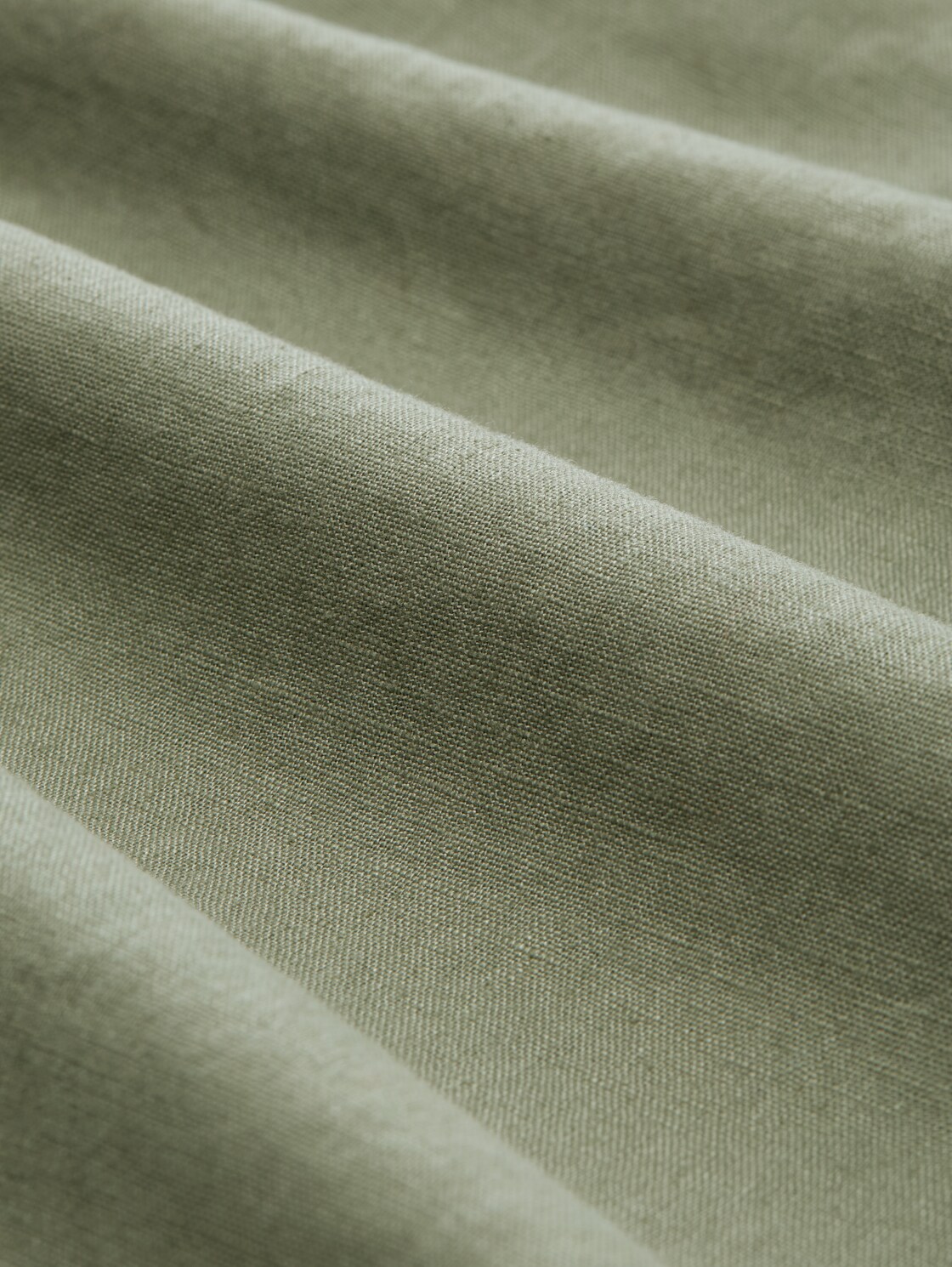 Loose Fit Hose mit Leinenanteil - tree moss green - Material-Ansicht