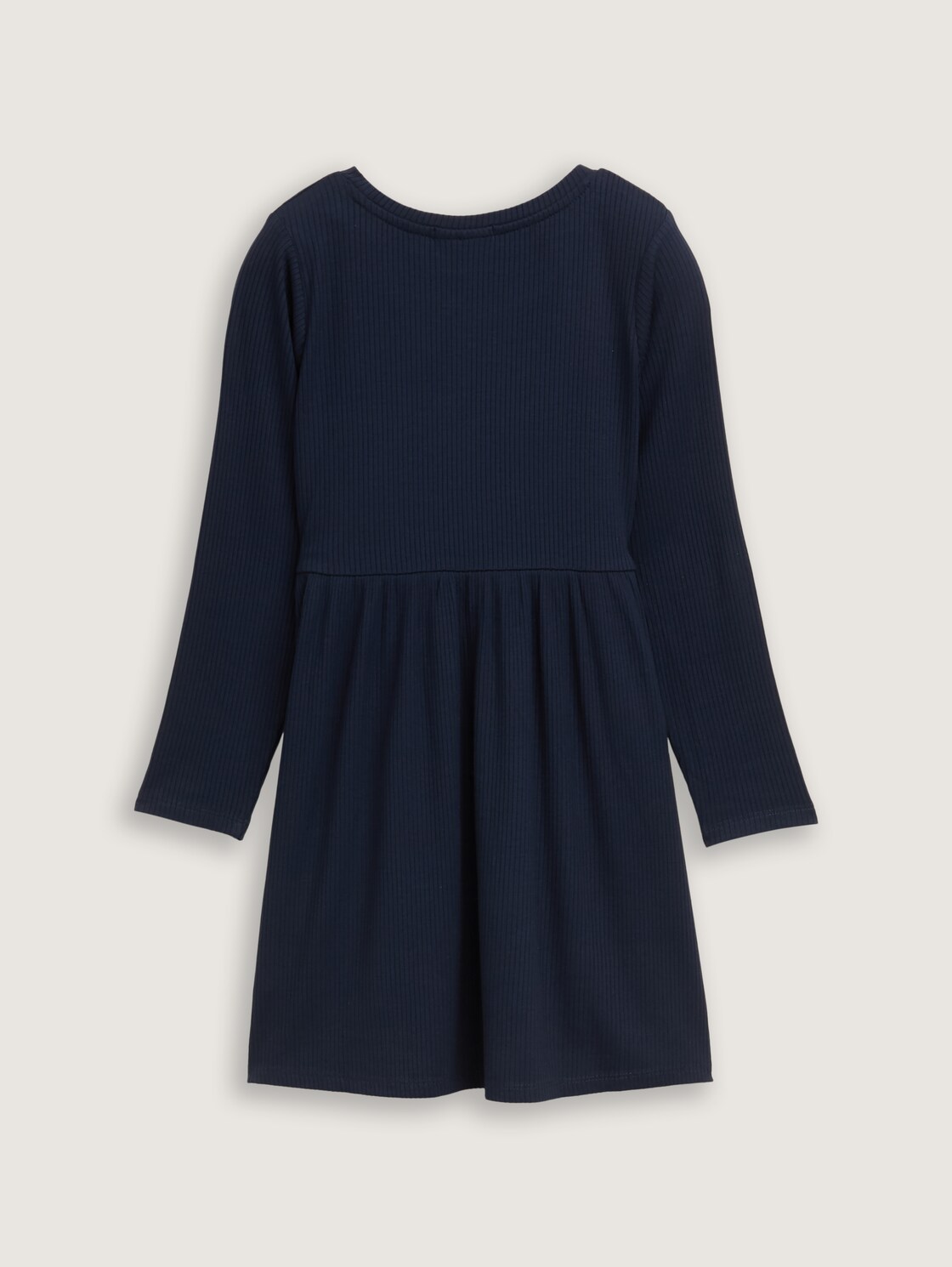 Mini-Kleid mit Rippstruktur - sky captain blue