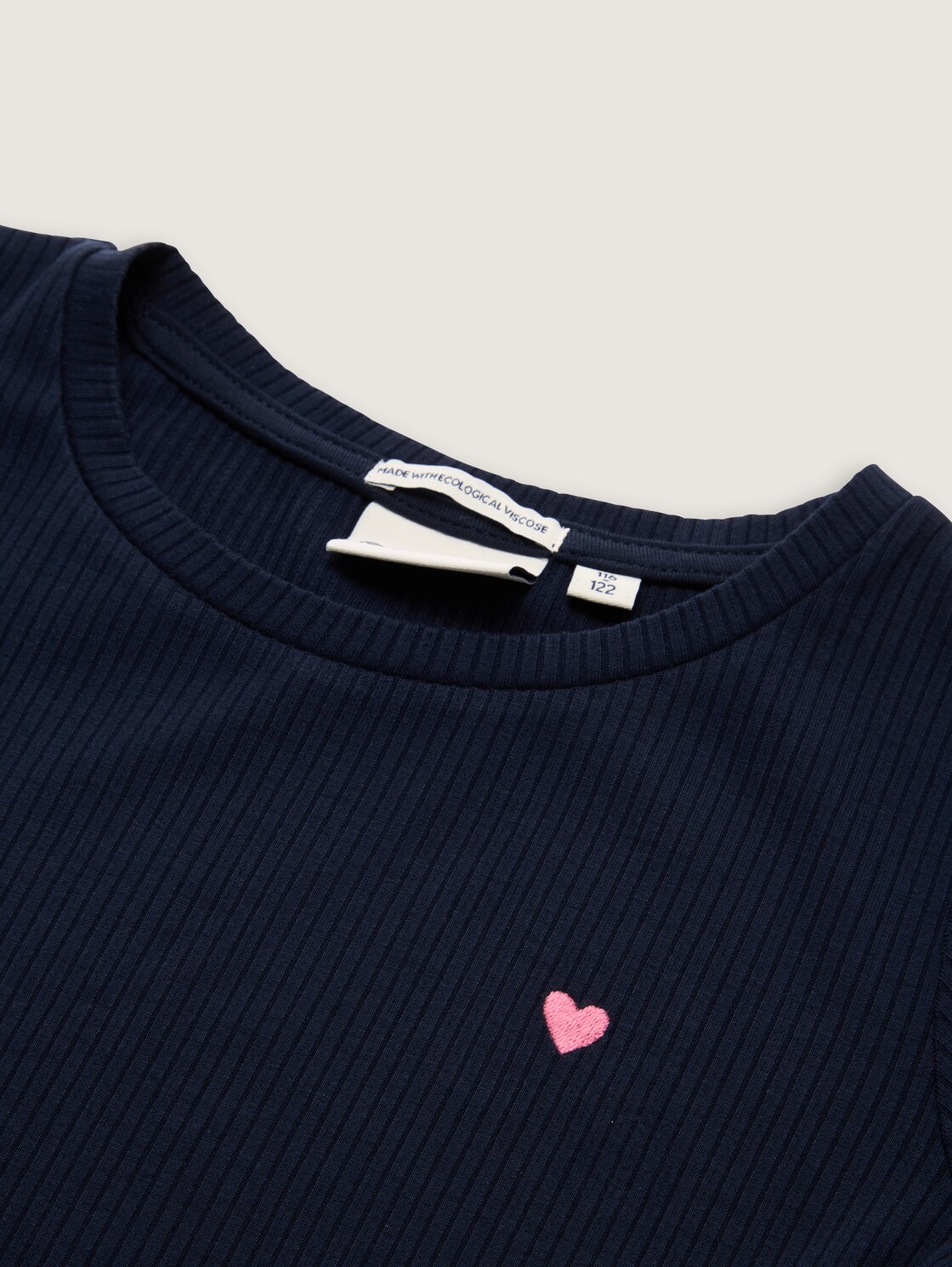 Mini-Kleid mit Rippstruktur - sky captain blue - Detail-Model-Ansicht