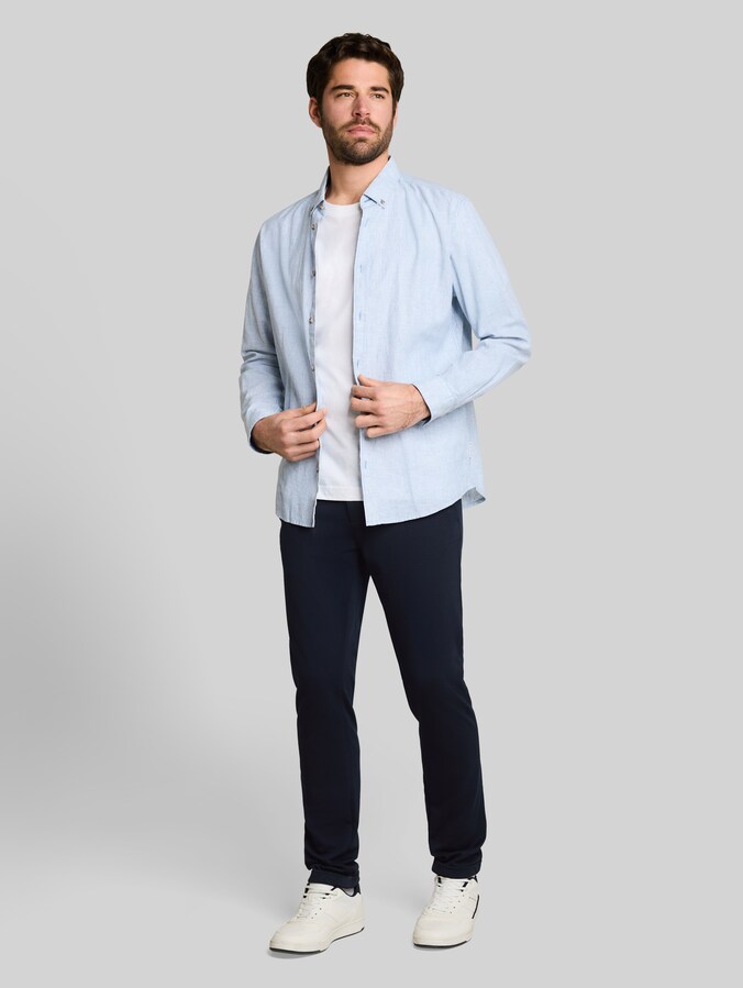 TTTRAVIS SLIM chino van piqué jersey door Men, sky captain blue