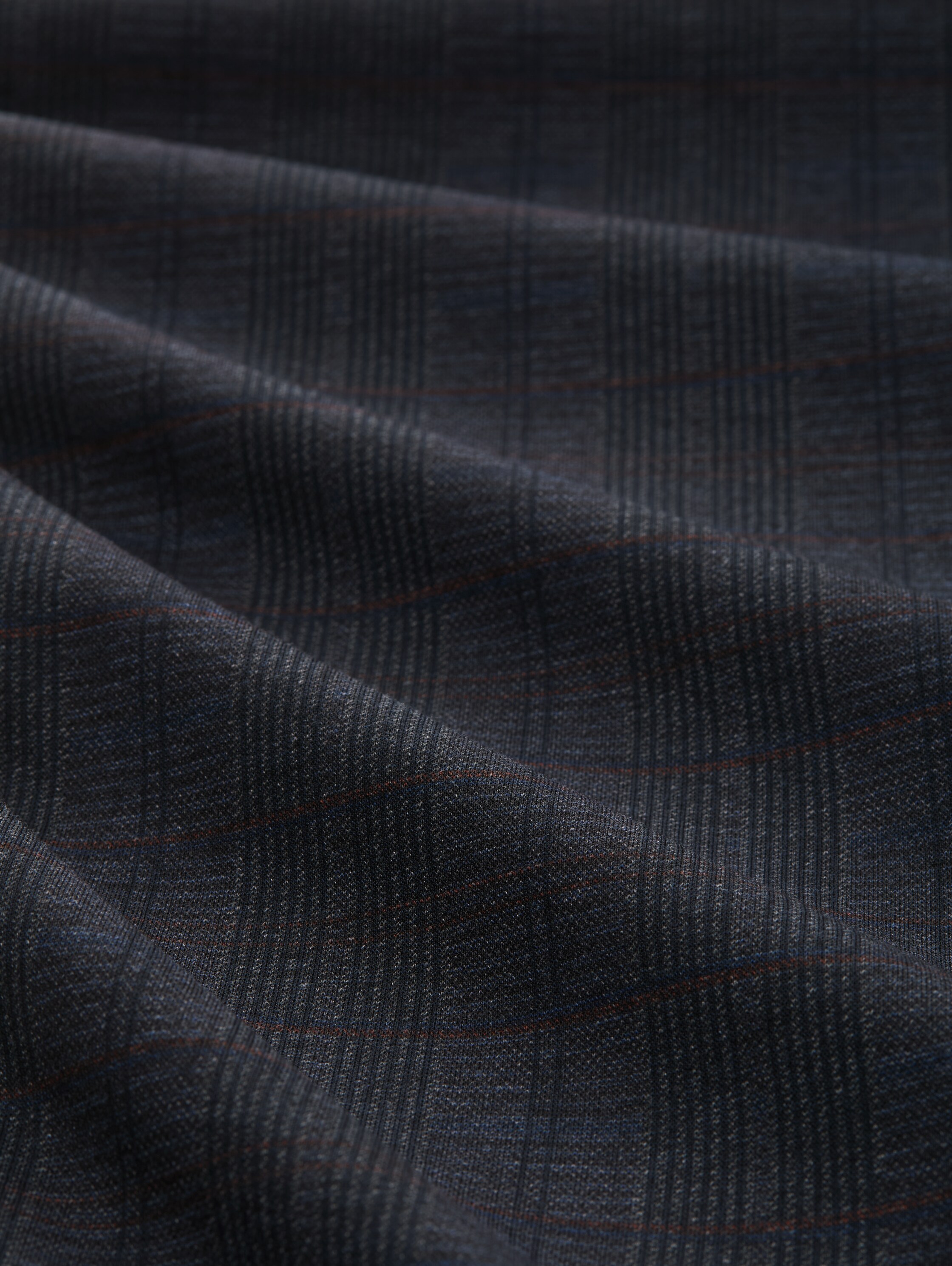 TTTRAVIS SLIM chino broek van piqué jersey - navy_tonal_check - 