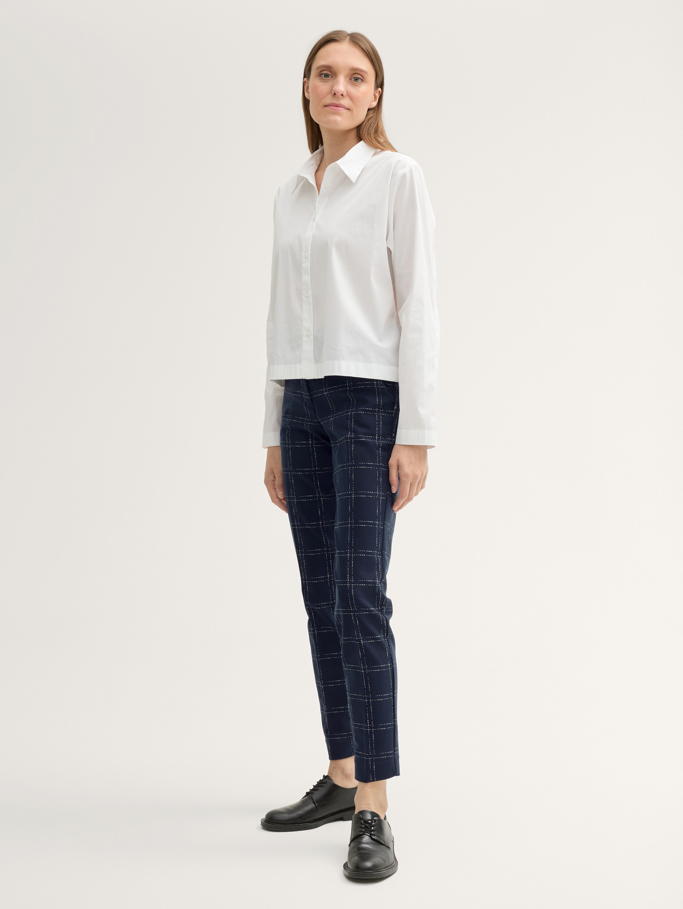 TTMIA Slim broek - delicate_navy_check_design - 