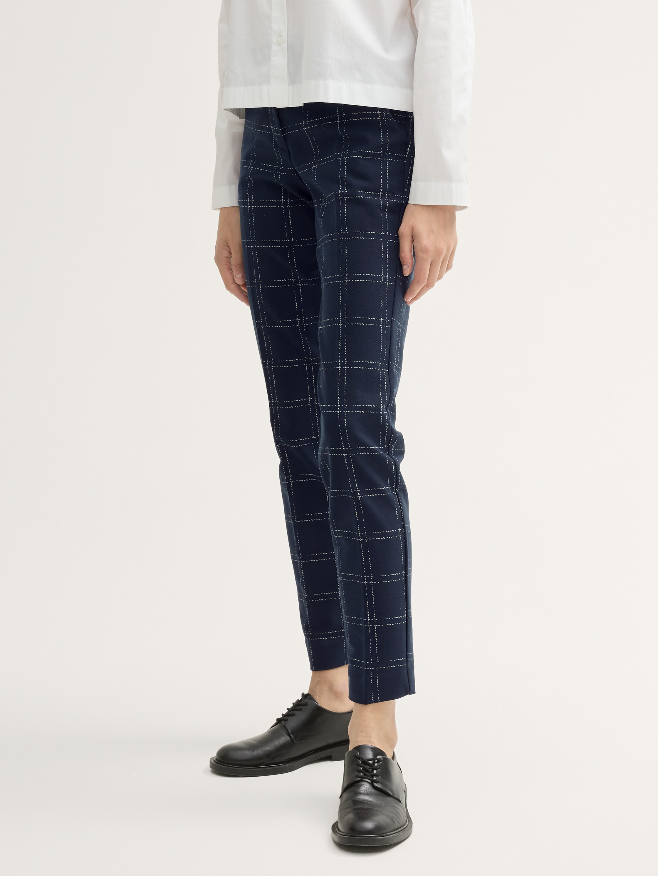 TTMIA Slim broek - delicate_navy_check_design - 