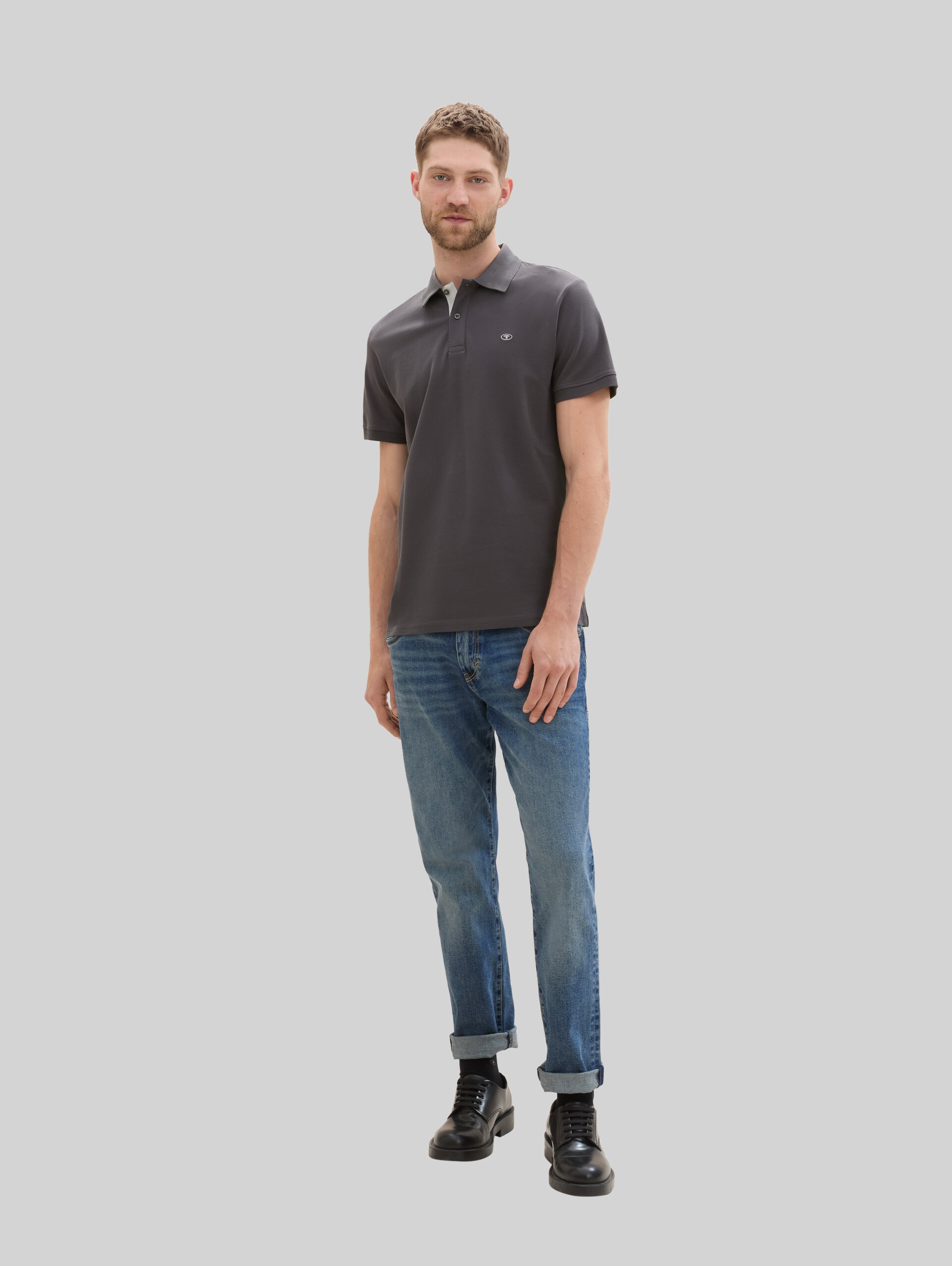 Polo shirts in a 2-pack - Tarmac Grey