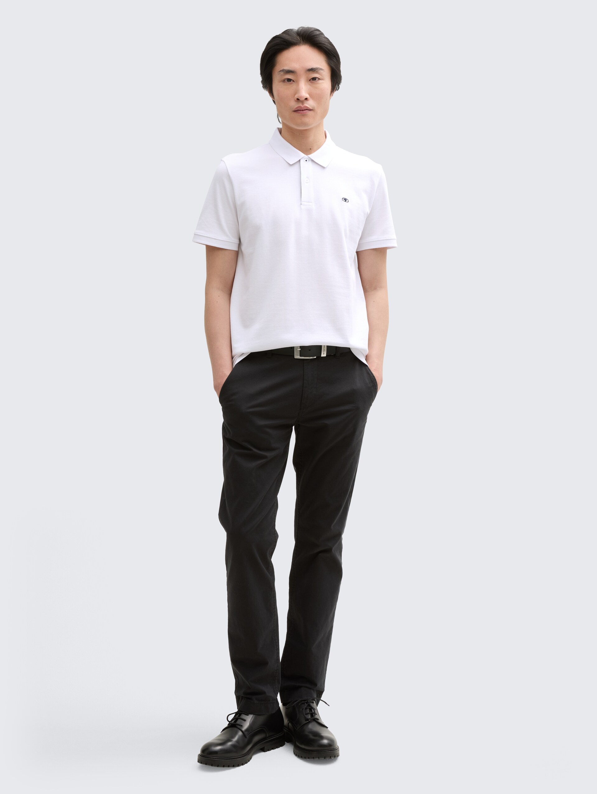 Poloshirts in 2-pack - Light Stone Grey Melange