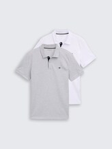 Polos en pack de 2 - Light Stone Grey Melange