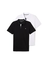 Ausgewählt, Poloshirts im 2er-Pack von Tom Tailor, weiß