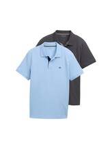 Nicht ausgewählt, Poloshirts im 2er-Pack von Tom Tailor, blau