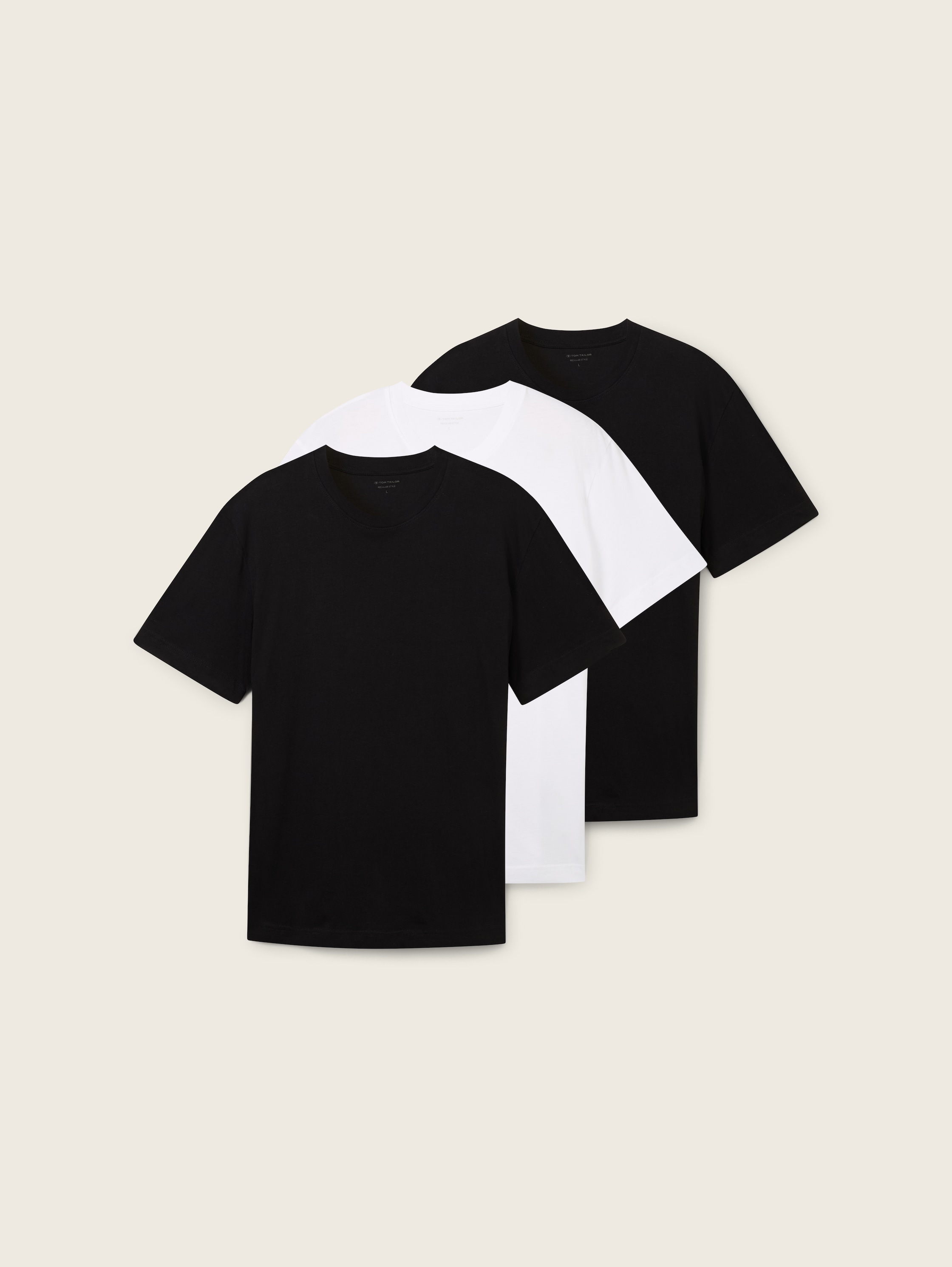 Basic T-Shirts im 3er-Pack - black - 