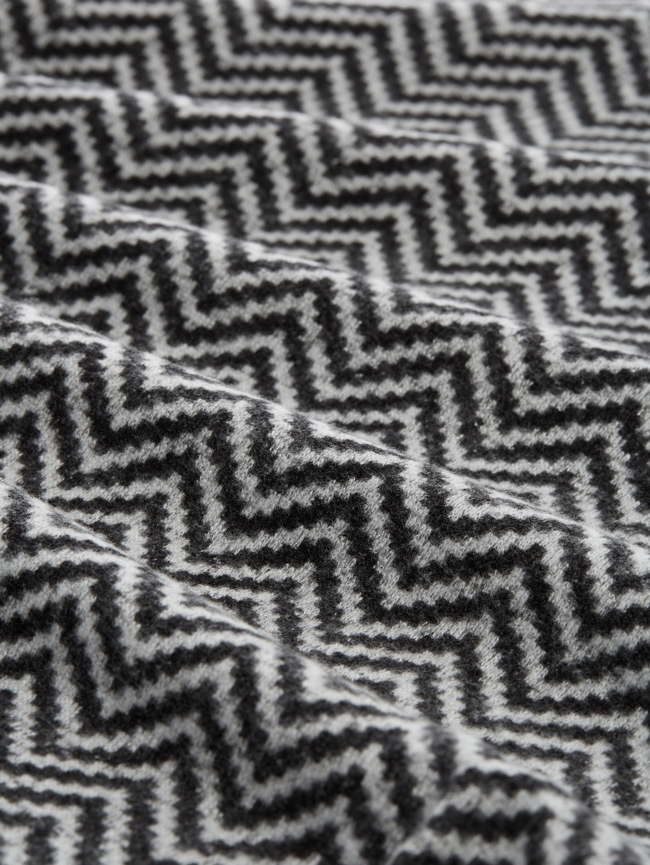 Langarmshirt mit Muster - printed_heringbone_structure - 