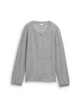 Niet geselecteerd, Shirt met lange mouwen met patroon door , grauw