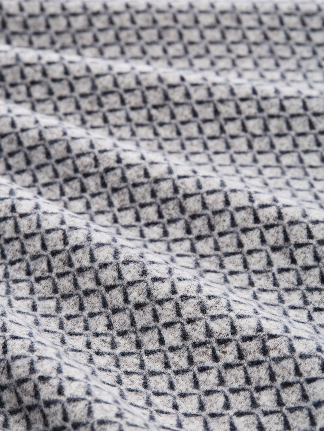 Langarmshirt mit Muster - grey graphical minimal - Material-Ansicht