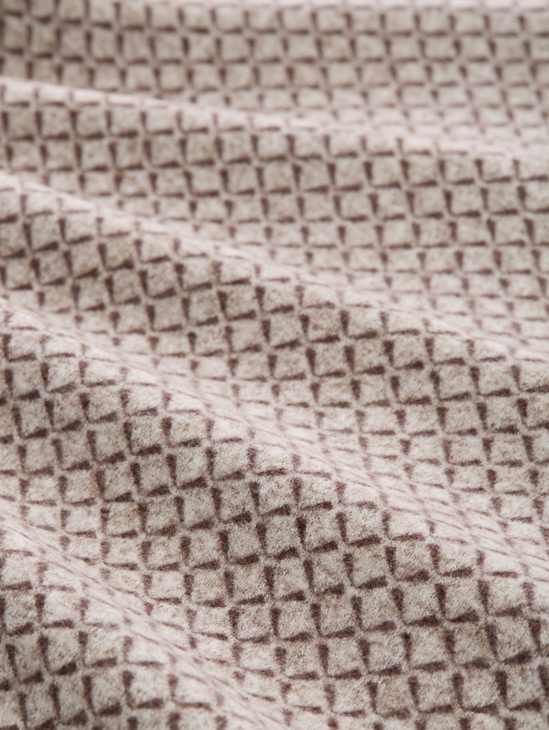 Shirt met lange mouwen met patroon - brown graphical minimal - Materiaalweergave