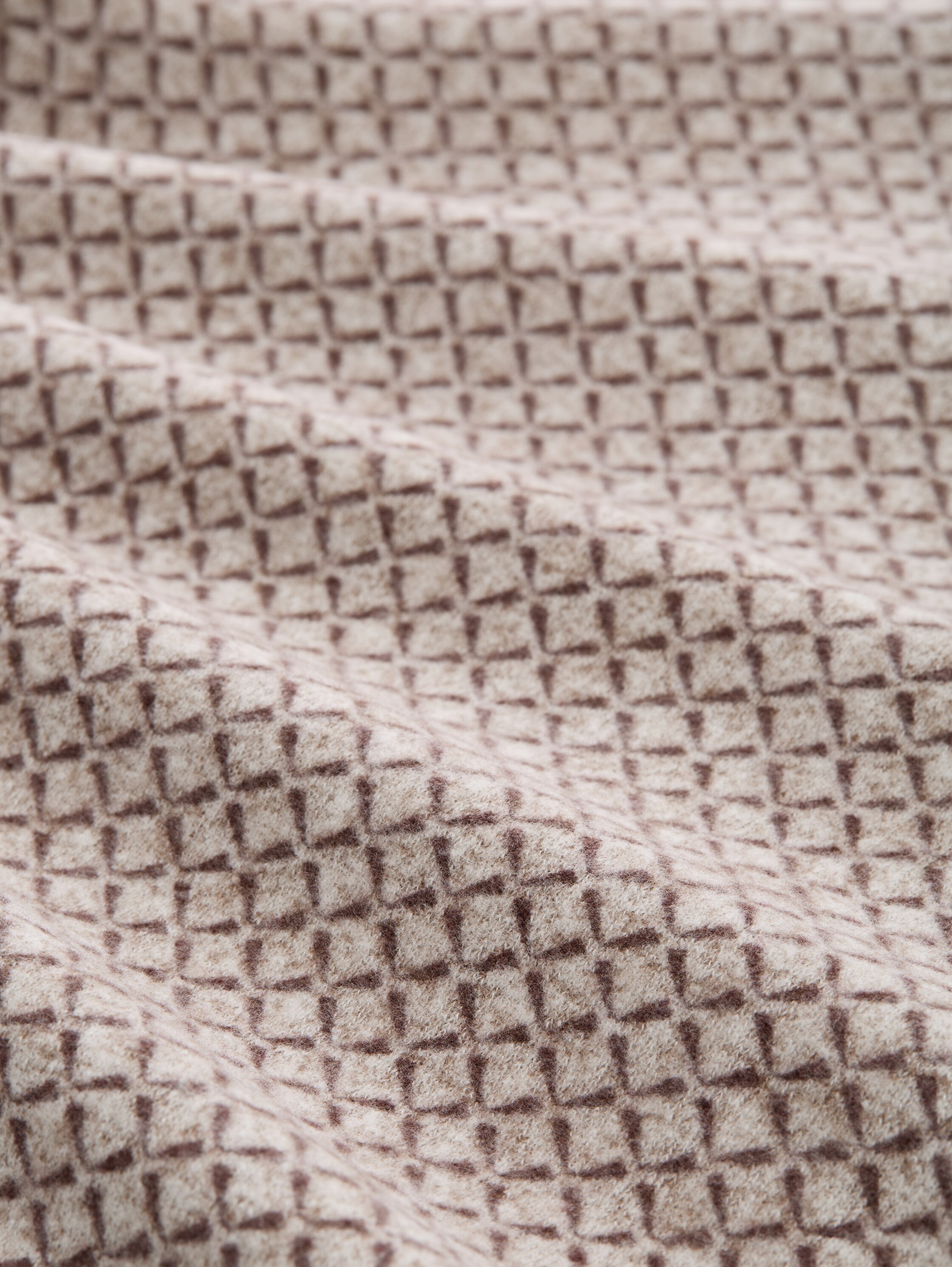 Shirt met lange mouwen en patroon - brown_graphical_minimal - 