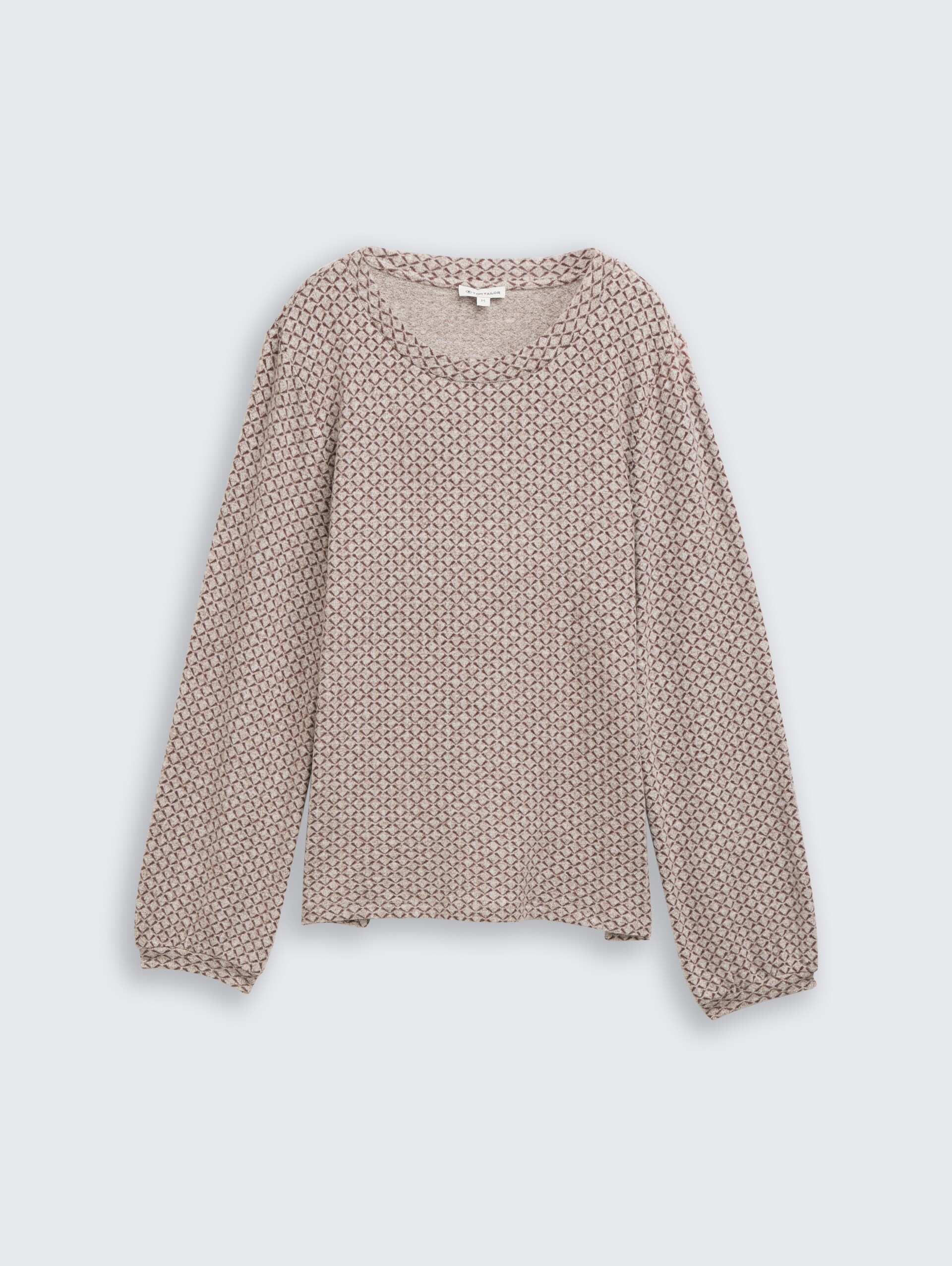 Shirt met lange mouwen met patroon - brown graphical minimal - Product vooraanzicht