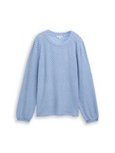 Niet geselecteerd, Shirt met lange mouwen met patroon door , blauw