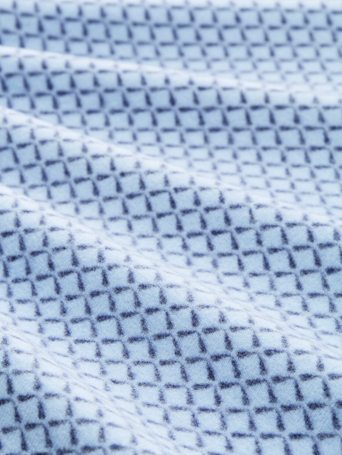 Langarmshirt mit Muster - blue graphical minimal - Material-Ansicht