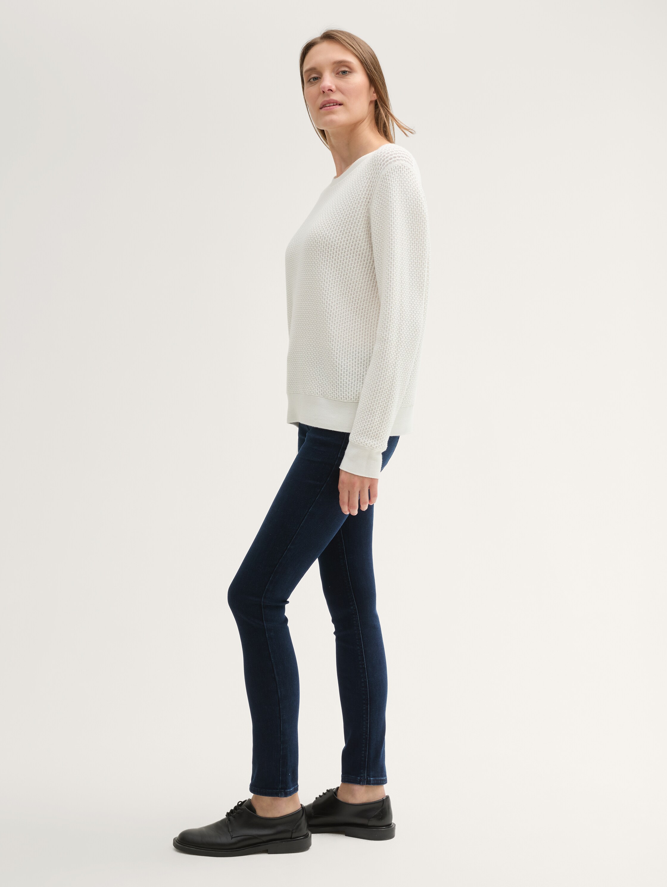 TTALEXA SKINNY Jeans - dark_stone_blue_black_denim - 
