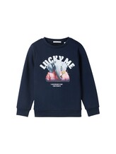 Geselecteerd, Sweatshirt met print door Tom Tailor, blauw