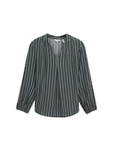 Ausgewählt, Plus Size - Bluse mit LENZING™ ECOVERO™ von Tom Tailor, blau