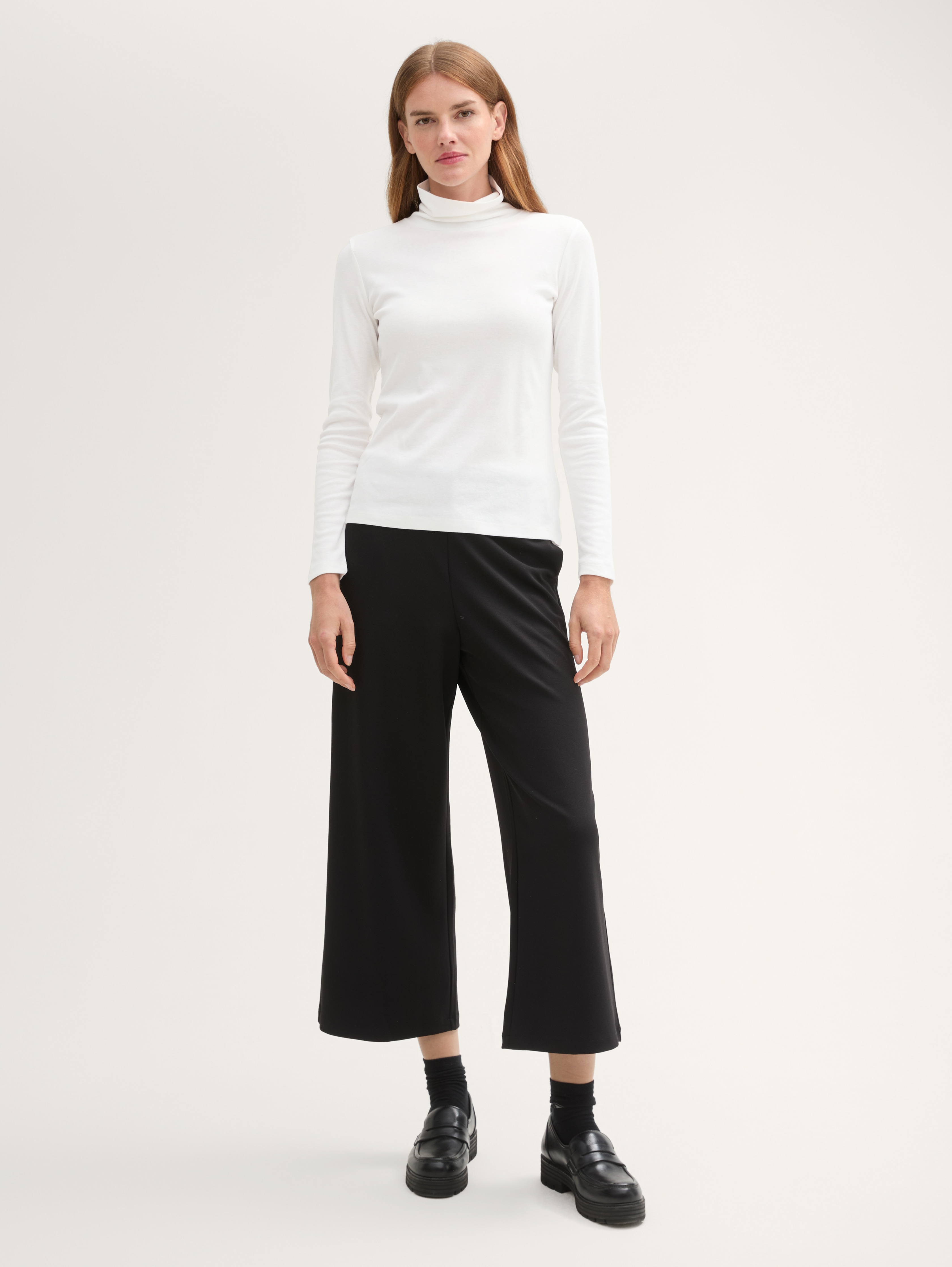 Long-sleeved shirt with a polo neck by Tom Tailor