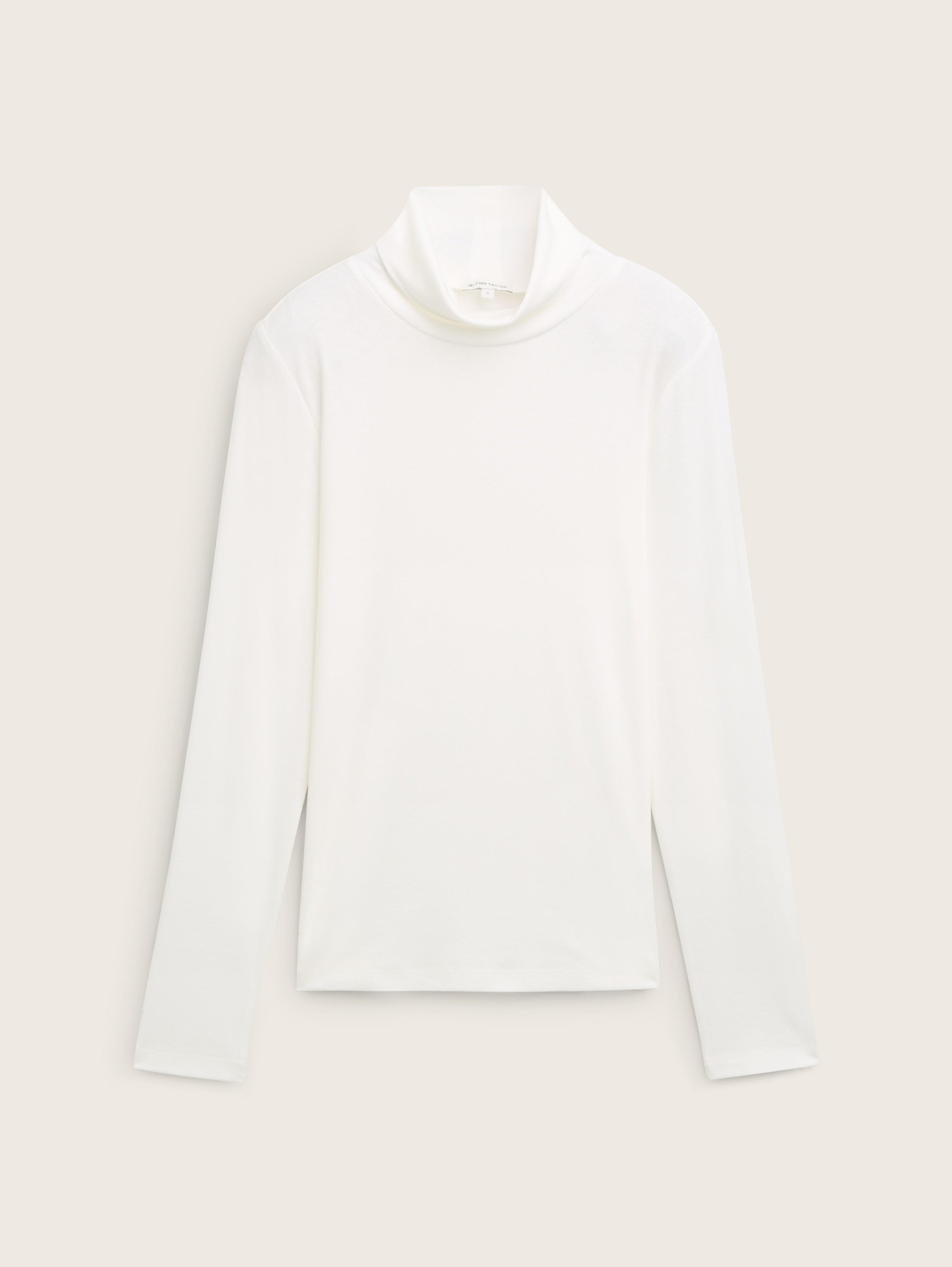 Long-sleeved shirt with a polo neck by Tom Tailor