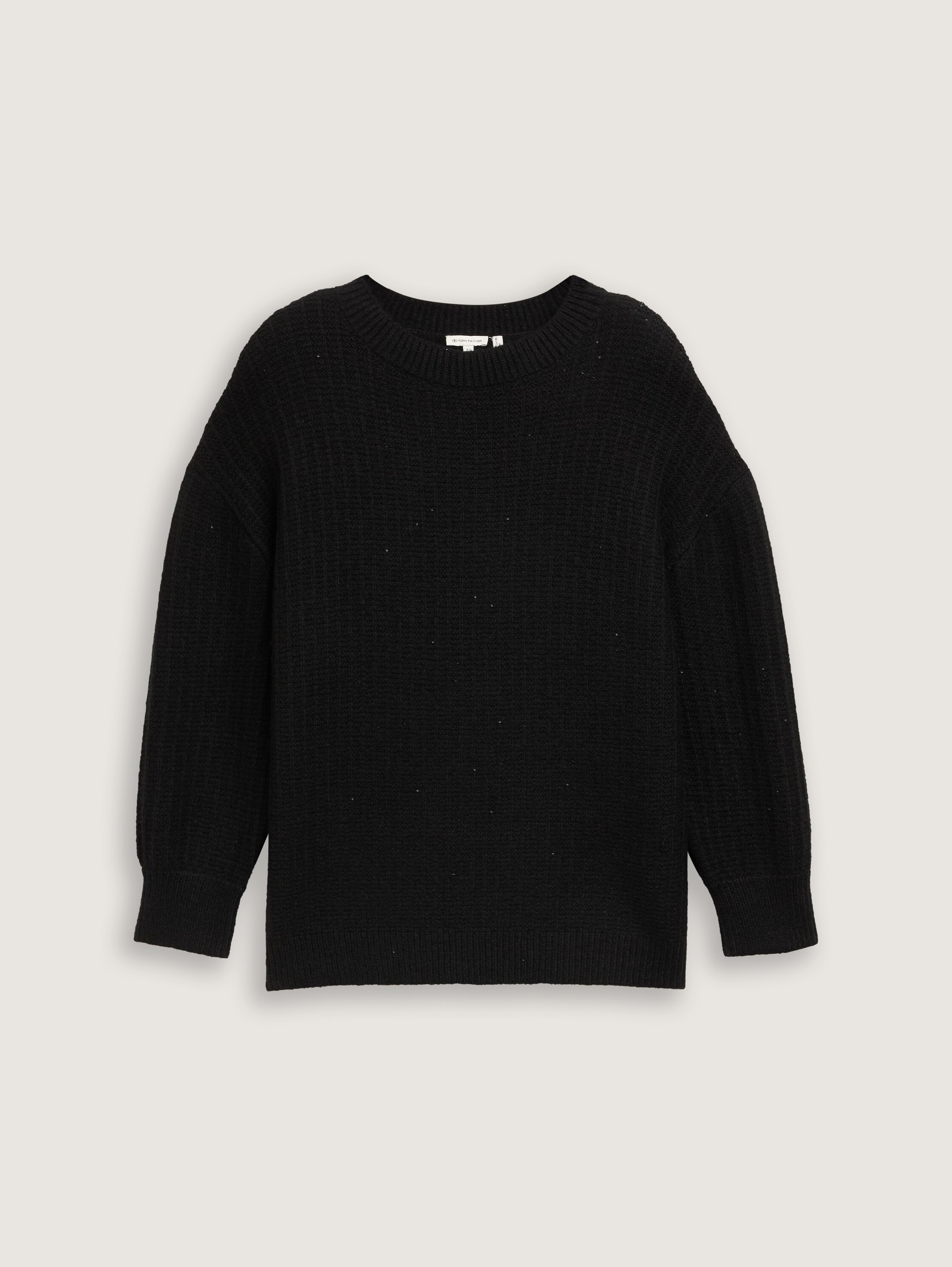 Plus Size - Strickpullover mit Pailletten - 4