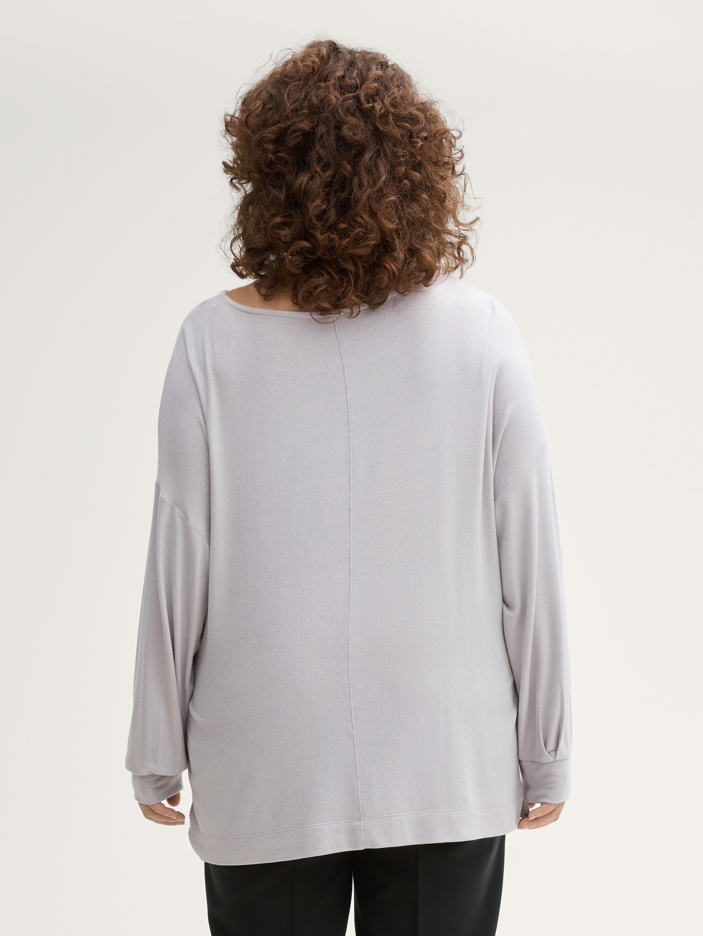 Plus Size - Lockerer Pullover mit Glitzer-Effekt - 3