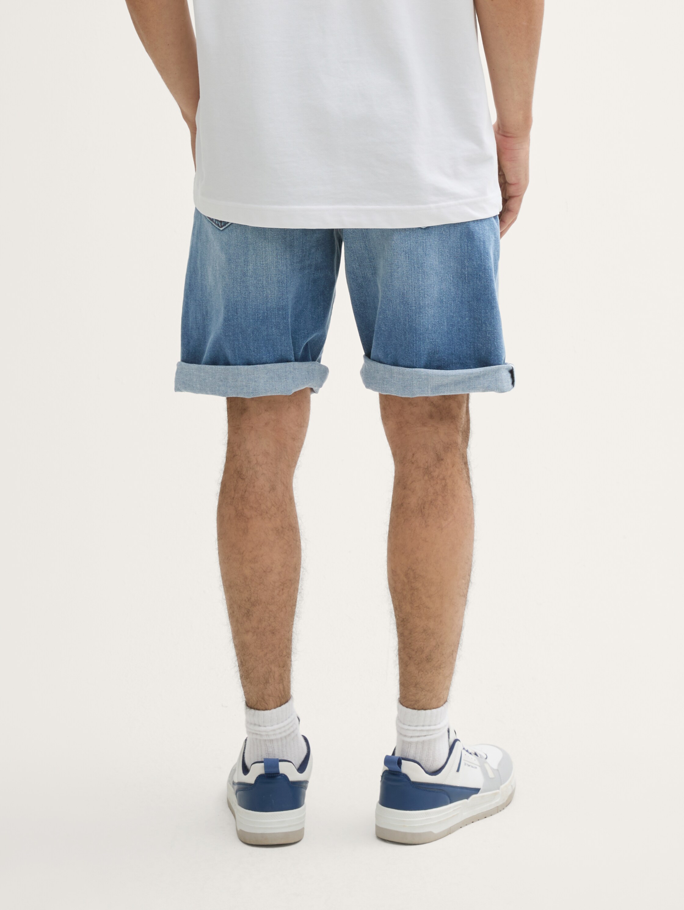 TTMORRIS RELAXED Jeans Shorts - used_mid_stone_blue_denim - 
