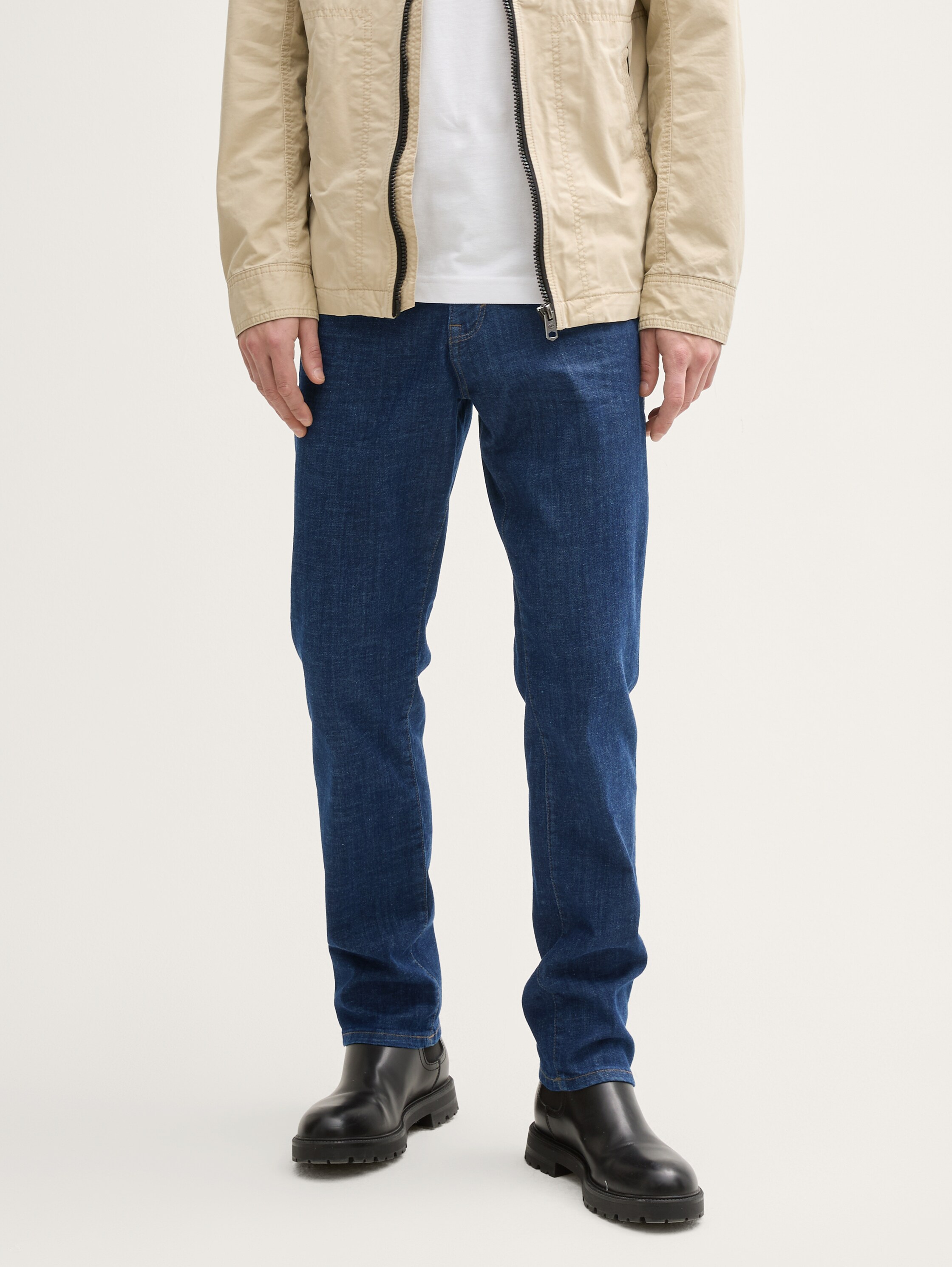 TTJOSH REGULAR SLIM jeans - used_dark_stone_blue_denim - 