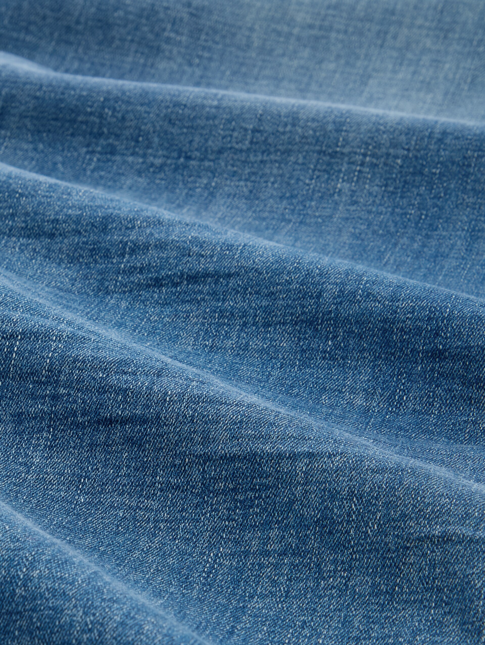 TTJOSH REGULAR SLIM Jeans - Used Mid Stone Blue Denim - Vue de la matière