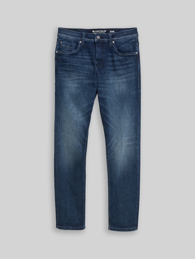 TTJOSH REGULAR SLIM jeans by Men, Used Dark Stone Blue Denim