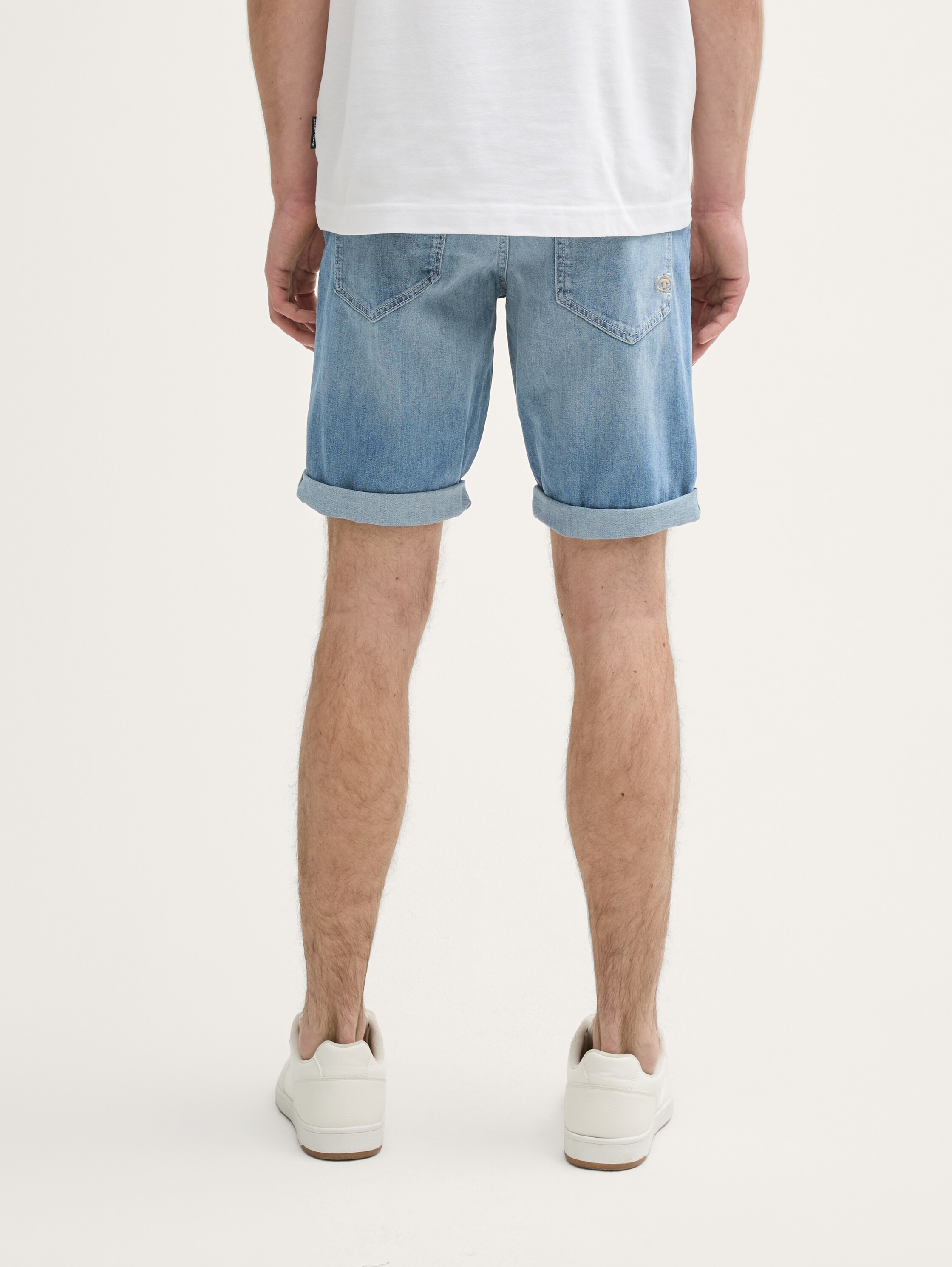 TTJOSH REGULAR SLIM Jeans Shorts - light_stone_blue_denim - 