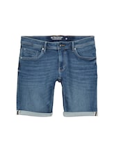 Nicht ausgewählt, TTJOSH Regular Slim Jeans Shorts mit Superstretch von , blau