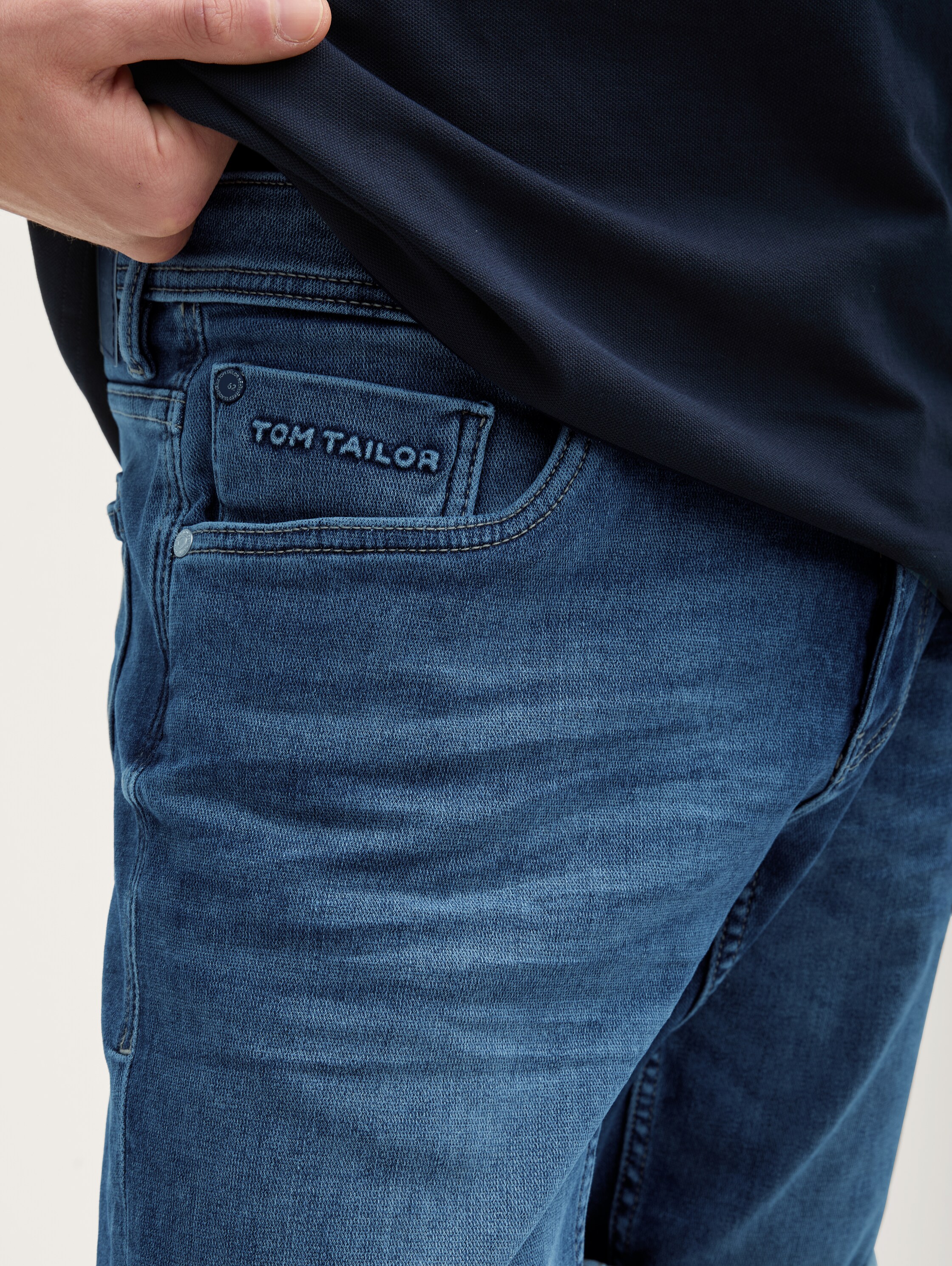 TTJOSH Regular Slim Jeans Shorts mit Superstretch - 3
