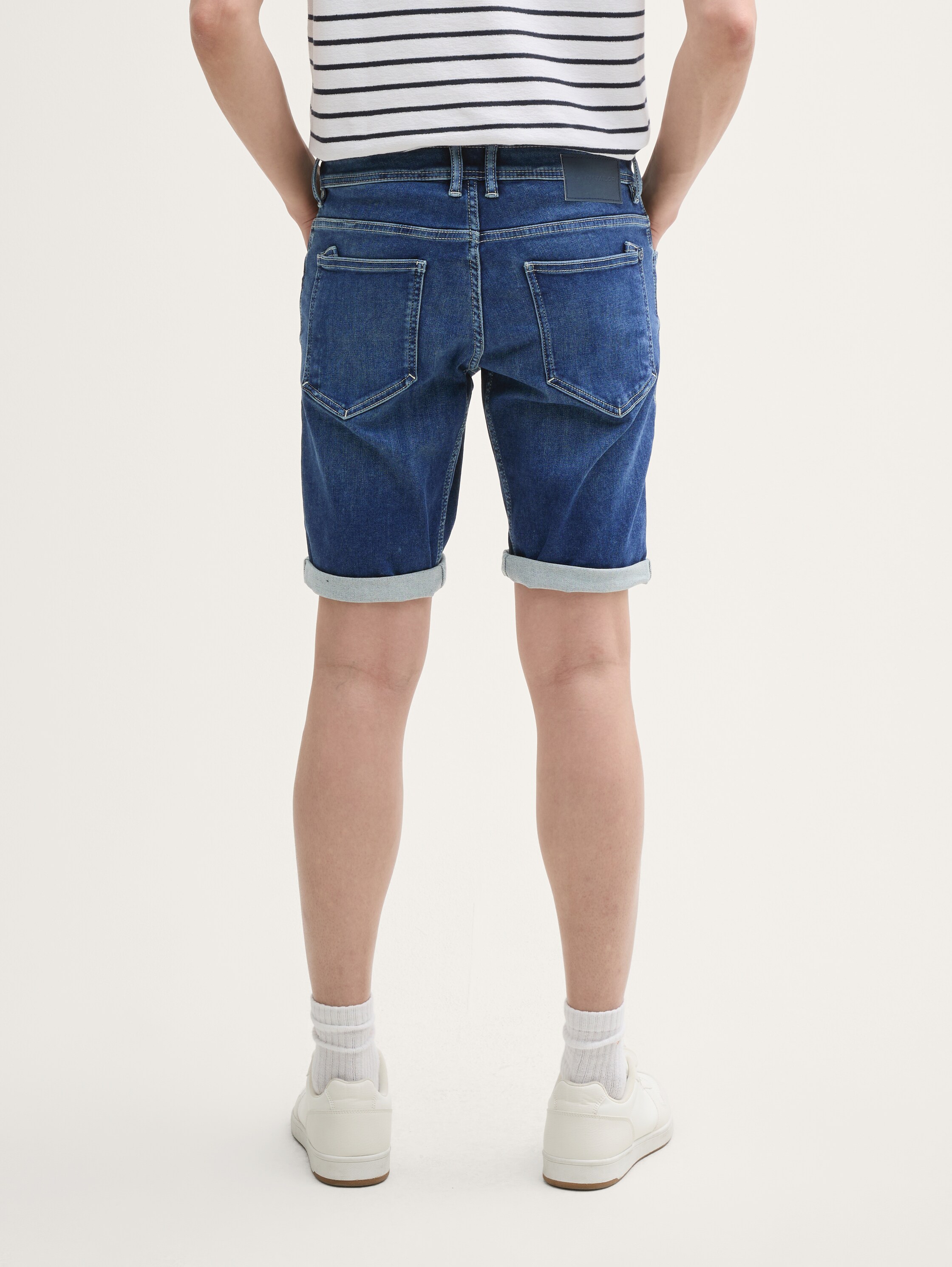 TTJOSH Regular Slim Jeans Shorts mit Superstretch - 1