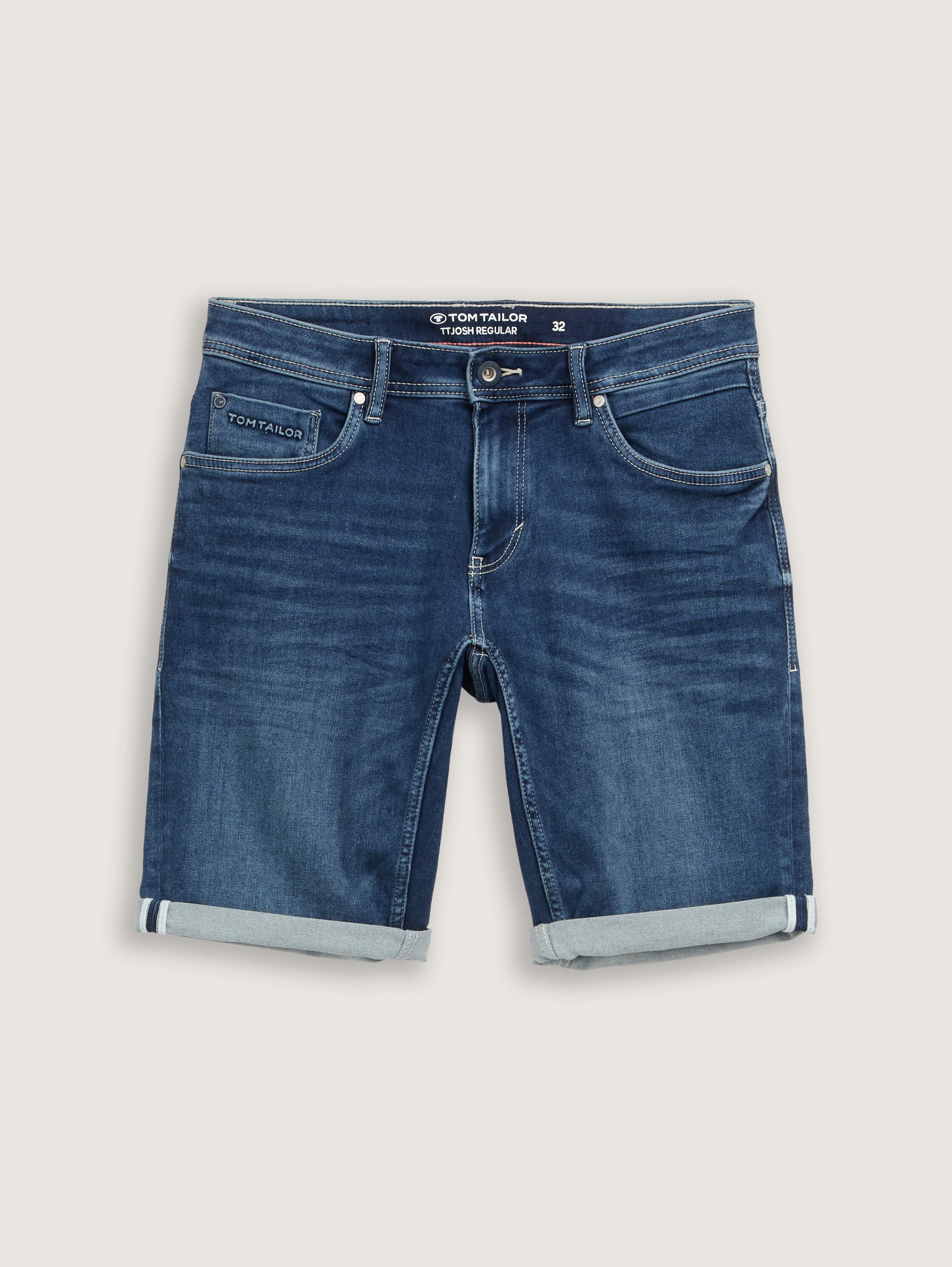 TTJOSH Regular Slim Jeans Shorts mit Superstretch - 2