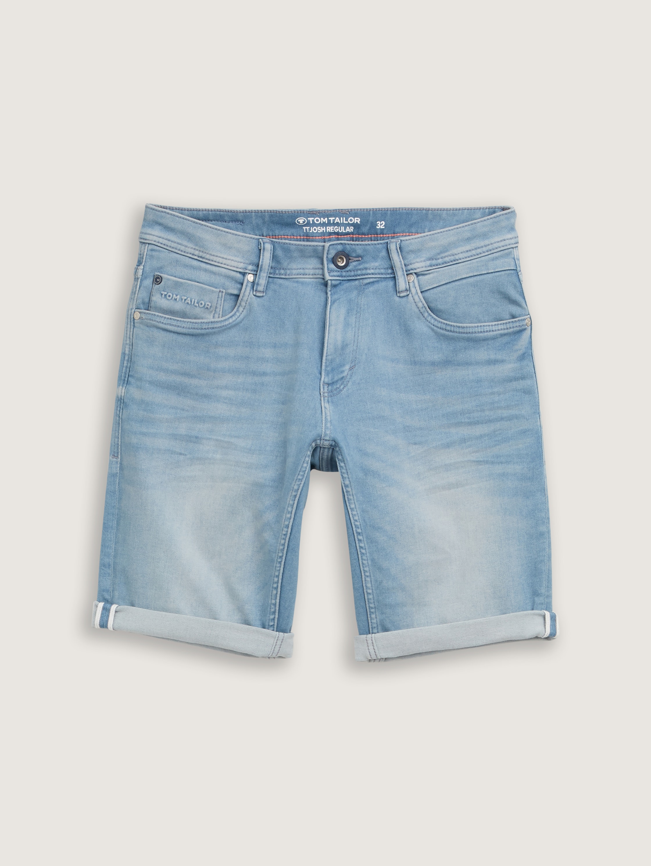 TOM TAILOR Denim 1044834 Bermuda Shorts, 11587-Pavement Grey, XS Uomo