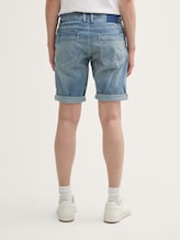 Short en jean TTJOSH REGULAR SLIM - Used Light Stone Blue Denim - Découpe Vue arrière du modèle