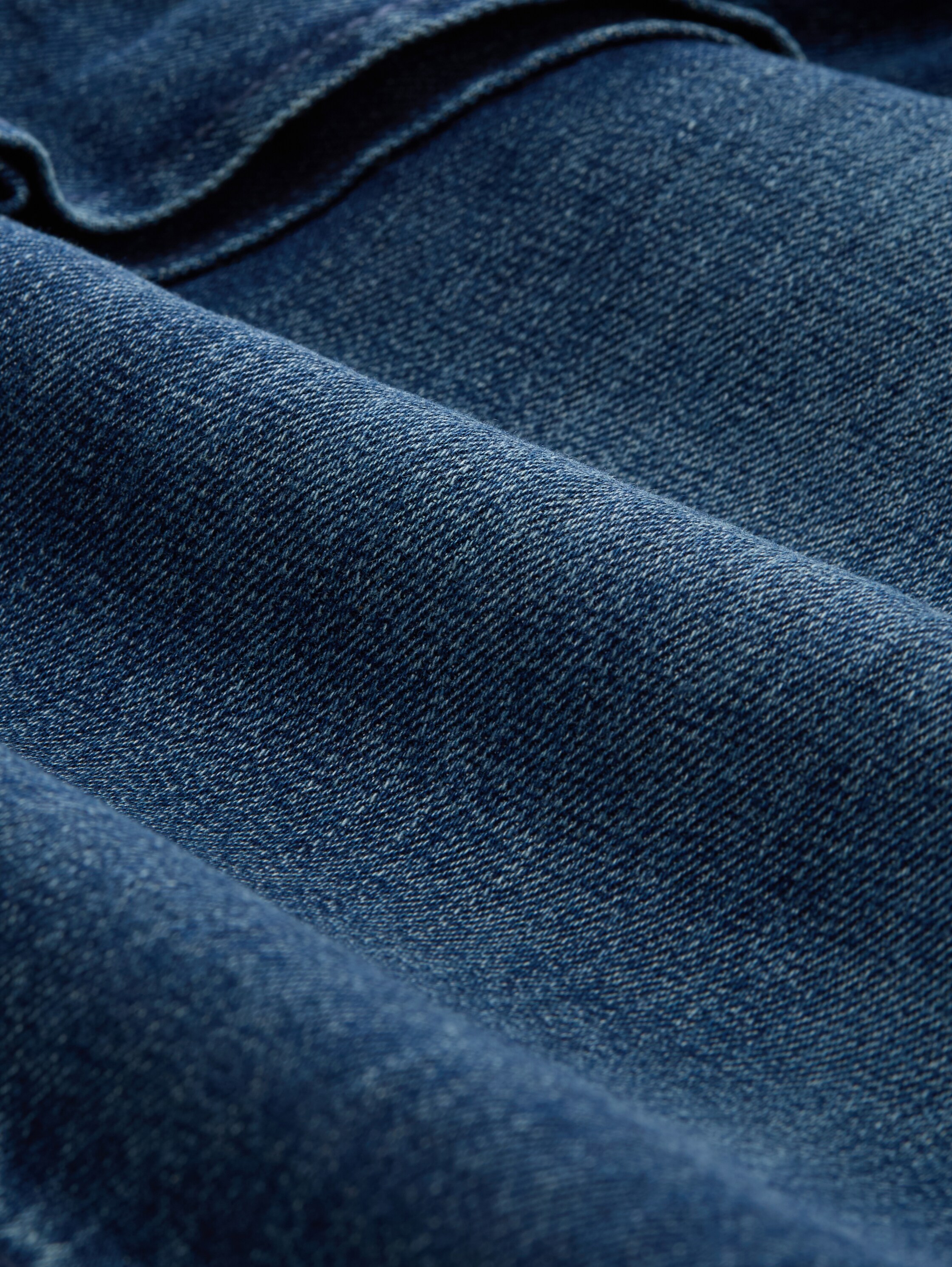 TTMORRIS RELAXED OVERKNEE Jeans Shorts - used_dark_stone_blue_denim_1 - 