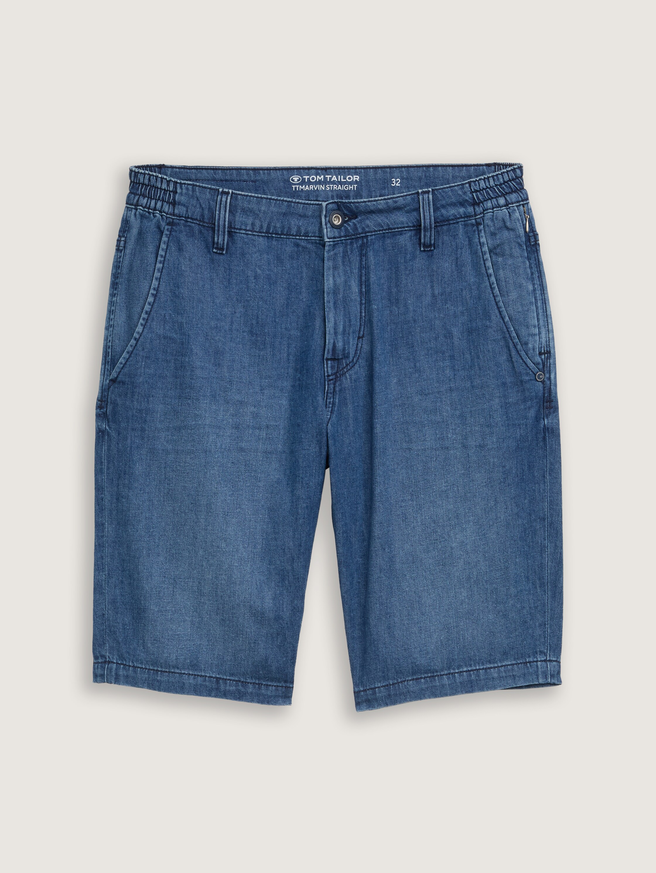 TTMARVIN STRAIGHT ULTRALIGHT Jeans Shorts - used_dark_stone_blue_denim_1 - 