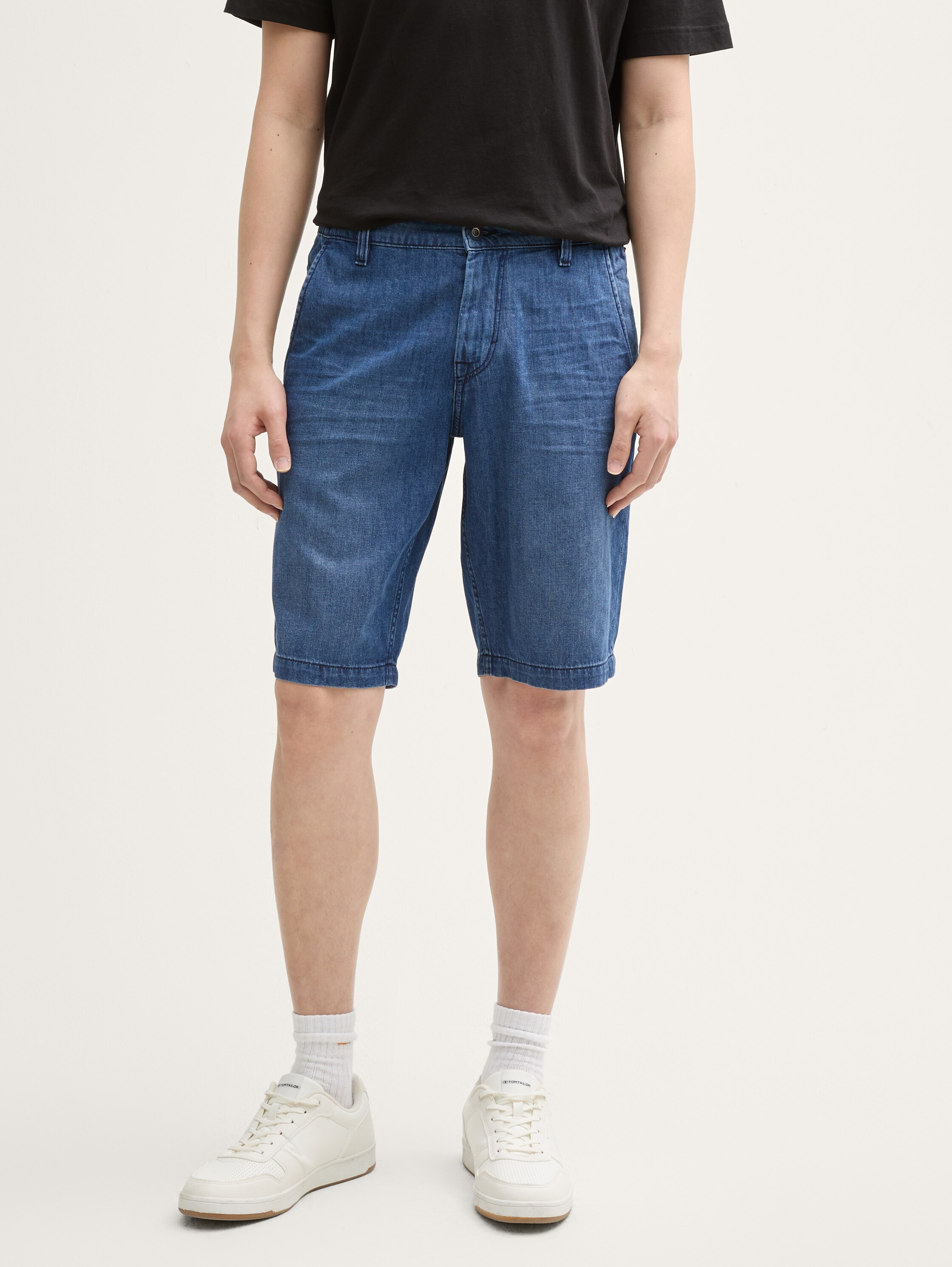 TTMARVIN STRAIGHT ULTRALIGHT Jeans Shorts - used_dark_stone_blue_denim_1 - 