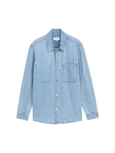 Selected, Comfort fit denim shirt with breast pocket by Tom Tailor, blue