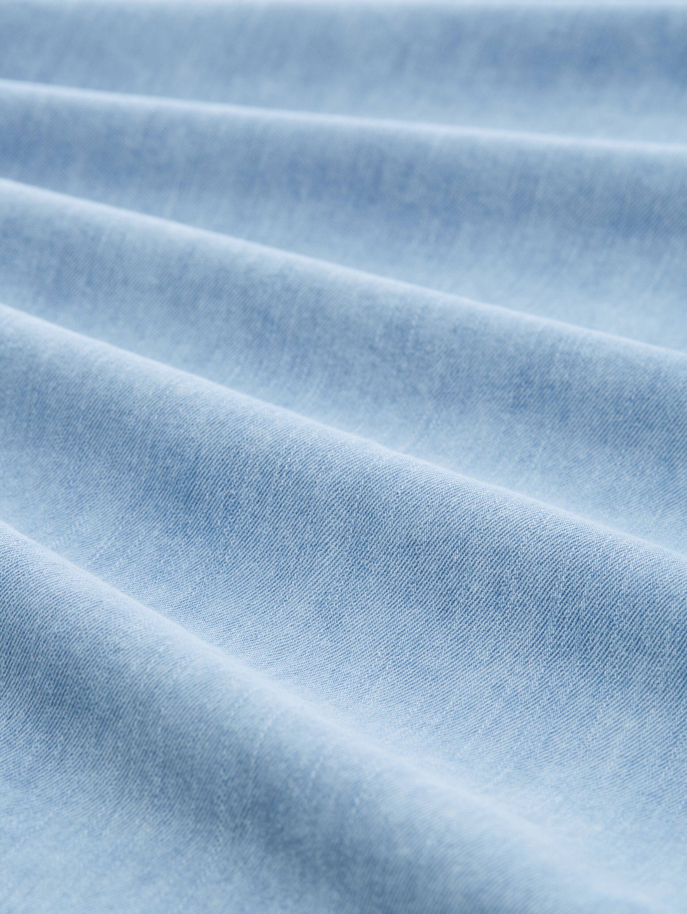 Comfort Fit Jeanshemd mit Brusttasche - used_bleached_blue_denim - 