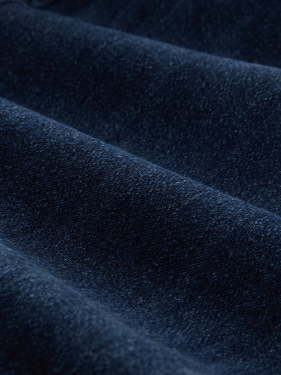 TTAEDAN STRAIGHT Jeans Shorts - Clean Dark Stone Blue Denim - Material-Ansicht