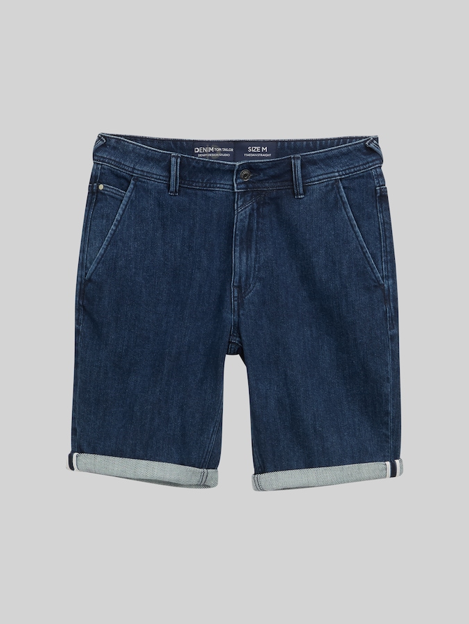 TTAEDAN STRAIGHT Jeans Shorts von Denim Male, Clean Dark Stone Blue Denim